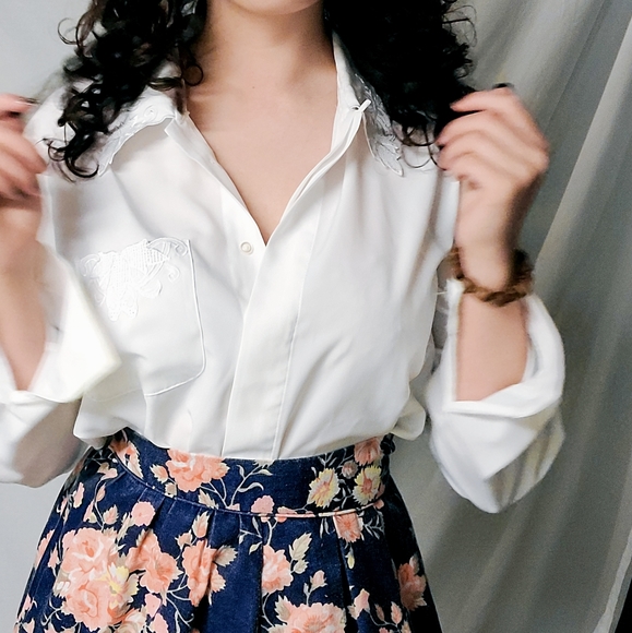 Long sleeve white shirt - Picture 5 of 6